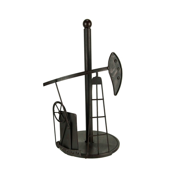 COPY - Rustic Metal Oil Derrick Paper Towel Holder - Picture 3 of 3